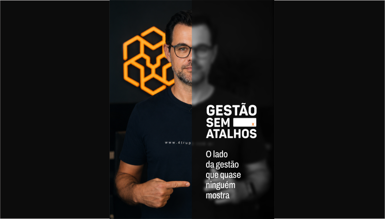 Maicol Souza, autor do blog Atrupe, apresentando a série Gestão sem Atalhos